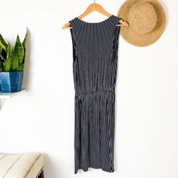 Anthro Sunday in Brooklyn Carine Blue Stripe Dress Size S Small - Picture 7 of 9